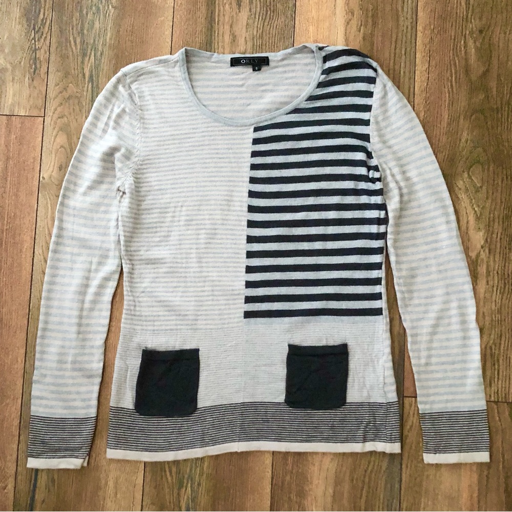 ORLY Striped Long sleeve Tops Size-S